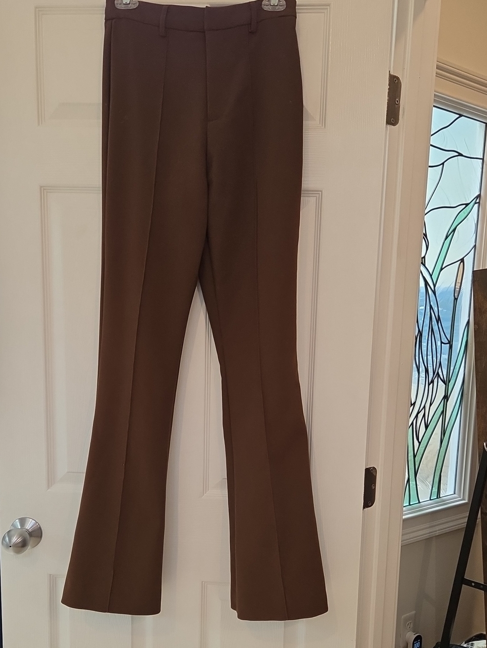 Women's Brown Bootcut Dress Pants. Have Some Stretch. High Waist
